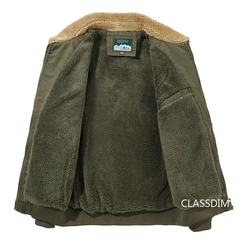 Veste Bomber Homme Hiver Chaude Parka Courte | Doublure Polaire | Coupe Slim | Taille jusquâau 5XL - BLACKBEARD OUTDOOR INDUSTRIES