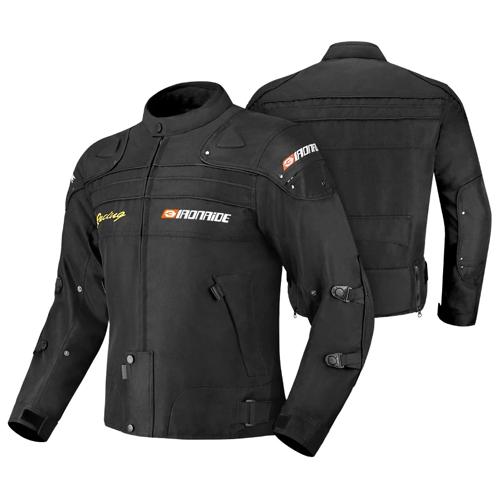DUHAN Ensemble Moto Homme – Veste et Pantalon Moto Hiver Résistant au Vent et à l'Usure, avec Protections Corps - BLACKBEARD OUTDOOR INDUSTRIES