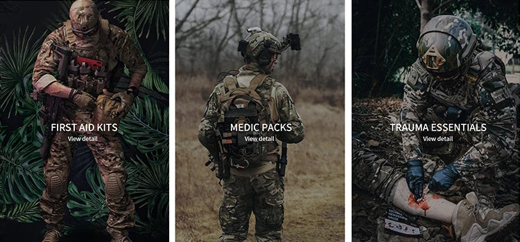 RHINO RESCUE - Housse de Tourniquet avec Tourniquet Métallique, Ciseaux et Support MOLLE pour Premiers Secours, Idéal pour Camping et Tactiques - BLACKBEARD OUTDOOR INDUSTRIES