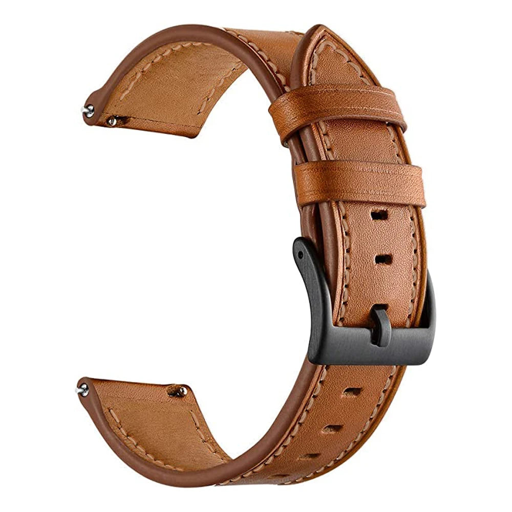 Bracelet en Cuir et Silicone 20mm/22mm pour Montres Huawei, Amazfit et Samsung Galaxy Watch BLACKBEARD OUTDOOR INDUSTRIES