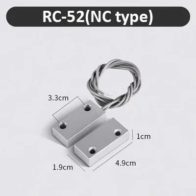 Capteur de Porte NC - Interrupteur Reed Magnétique Filaire en Métal pour Volet Roulant et Système d’Alarme de Sécurité - BLACKBEARD OUTDOOR INDUSTRIES