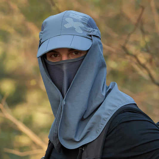 Chapeau de Protection UV d'Été – Casquette Anti-UV avec Protection du Cou et du Visage, Pliable, Séchage Rapide, Imperméable, Idéale pour Randonnée, Pêche et Activités Outdoor - BLACKBEARD OUTDOOR INDUSTRIES