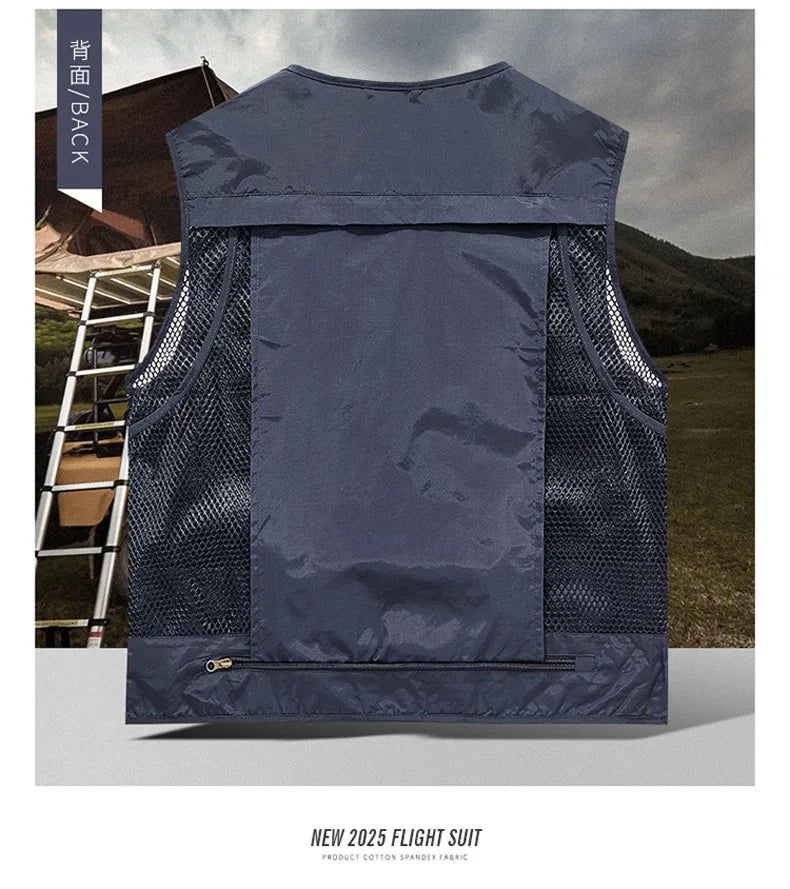 Gilet Tactique Homme Été – 14 Poches, Mesh Respirant - BLACKBEARD OUTDOOR INDUSTRIES