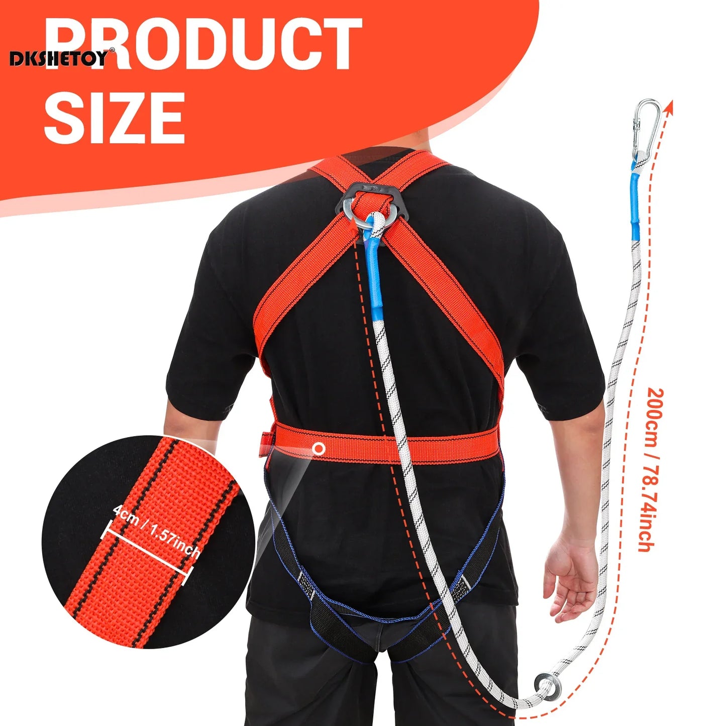 Harnais de Sécurité Professionnel – Protection Antichute pour Randonnée, Camping et Travaux en Hauteur - BLACKBEARD OUTDOOR INDUSTRIES