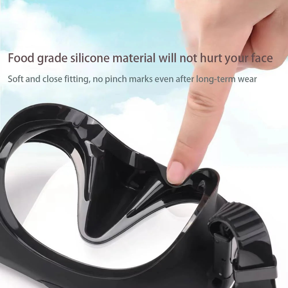 JoyMaySun Masque de Plongée Frameless avec Tuba – Set de Snorkeling Ultra Léger et Compact - BLACKBEARD OUTDOOR INDUSTRIES