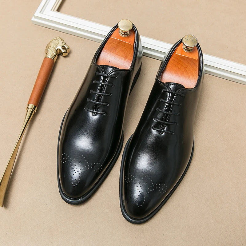 Chaussures de Banquet Classiques pour Homme - Chaussures en Cuir à Lacets - Élégantes et Confortables BLACKBEARD OUTDOOR INDUSTRIES