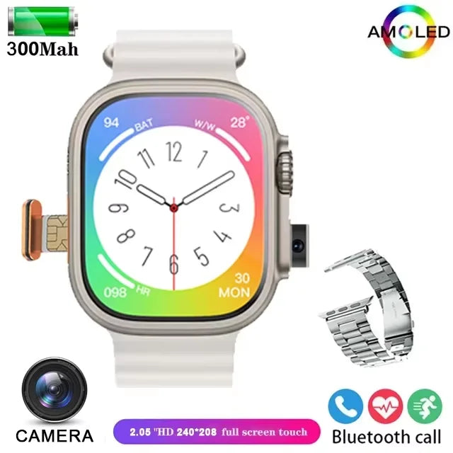 Montre Connectée 2025 PENGAGAR T83 4G — GPS, Android/iOS, Caméra, ECG - BLACKBEARD OUTDOOR INDUSTRIES