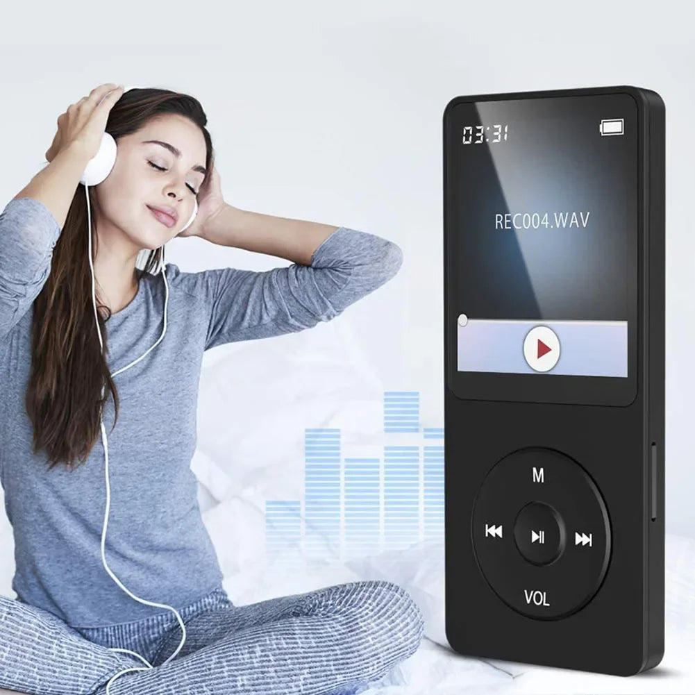 Lecteur MP3 Portable HiFi P3 avec Écran TFT 1,8’’ Bluetooth 5.4 | Haut-parleur intégré | Lecture Vidéo | Radio FM | Enregistreur Vocal | Lecteur E-Book - BLACKBEARD OUTDOOR INDUSTRIES