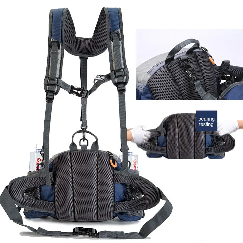 Sac à Taille de Sport Outdoor – Sac à Dos de Cyclisme, Randonnée et Camping avec Porte-bouteilles, Sangle Détachable – Sac Bandoulière Multifonction pour Homme - BLACKBEARD OUTDOOR INDUSTRIES