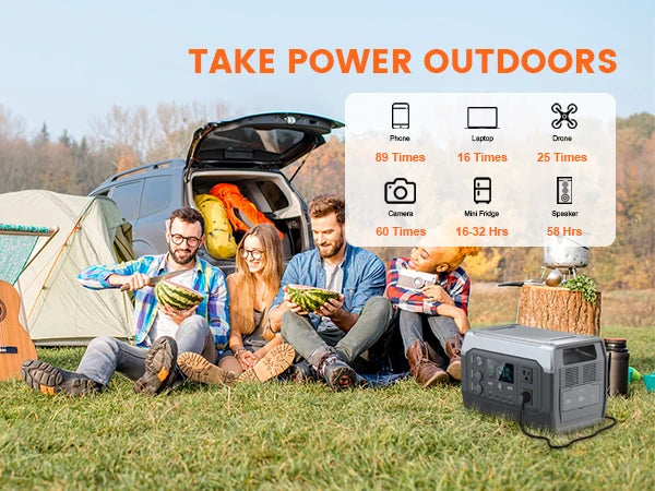 Générateur Solaire Portable avec Batterie LiFePO4 | UPS intégré | Sortie 110V / 220V AC | Idéal pour Camping, Maison, Secours - BLACKBEARD OUTDOOR INDUSTRIES