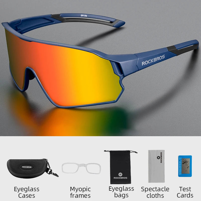 ROCKBROS Lunettes de Vélo Polarisées UV400 – Protection Solaire, Ultra-légères, Grand Cadre MTB & Route - BLACKBEARD OUTDOOR INDUSTRIES