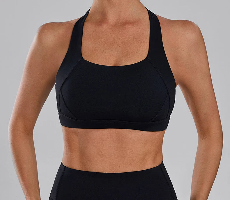 Mileegirl – Brassière de Sport Femme à Fort Maintien | Bretelles Larges & Dos Croisé | Yoga, Fitness, Running - BLACKBEARD OUTDOOR INDUSTRIES