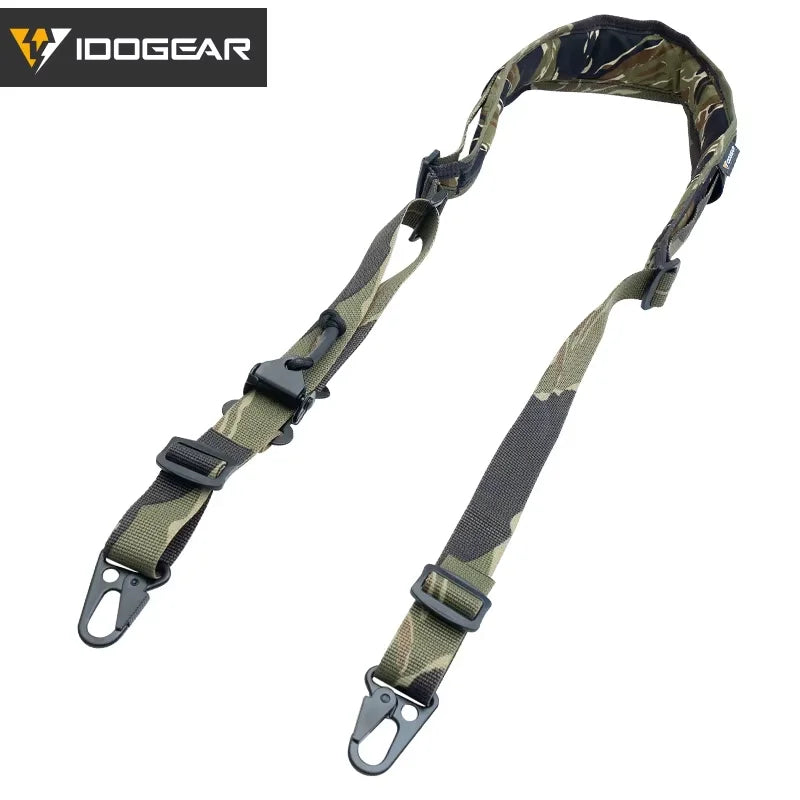 Sangle Tactique IDOGEAR – Modèle Slingster 2 Points – Ajustement Rapide – Coloris Ranger Green - BLACKBEARD OUTDOOR INDUSTRIES