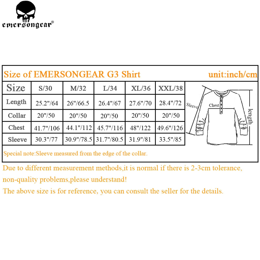 Chemise de Combat Multi-Camo EmersonGear G3 – Tenue Tactique Homme pour Airsoft, Chasse & Wargame - BLACKBEARD OUTDOOR INDUSTRIES