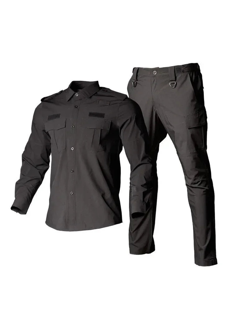 Ensemble Tactique Homme 2 Pièces - T-shirt et Pantalon à Séchage Rapide pour Printemps et Été BLACKBEARD OUTDOOR INDUSTRIES