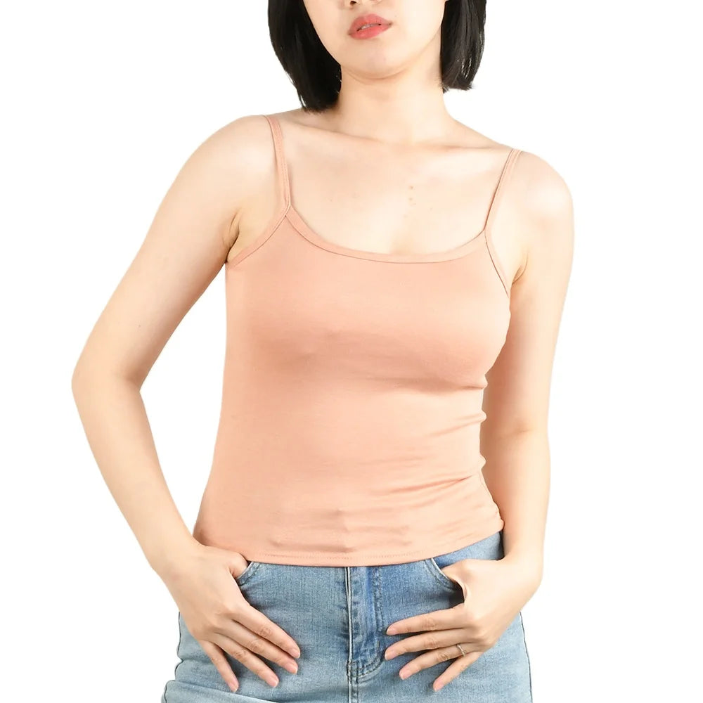 Débardeur Femme à Bretelles Fines avec Coques | Camisole Rembourrée Été – Sport & Casual | S-XL - BLACKBEARD OUTDOOR INDUSTRIES
