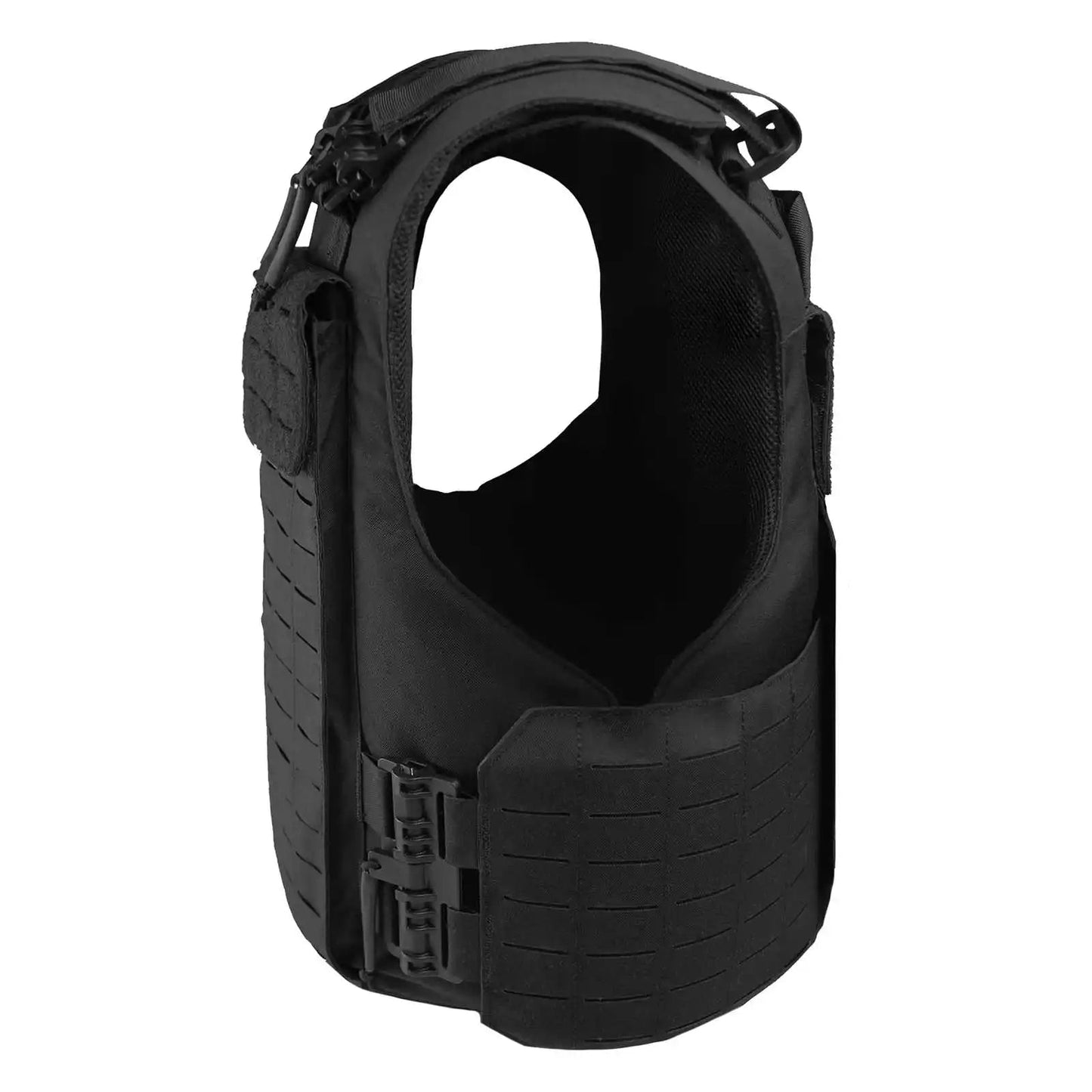 Gilet Tactique Noir à Libération Rapide MOLLE Lasercut – Gilet de Protection Anti-Coupure, pour Entraînement et Missions BLACKBEARD OUTDOOR INDUSTRIES
