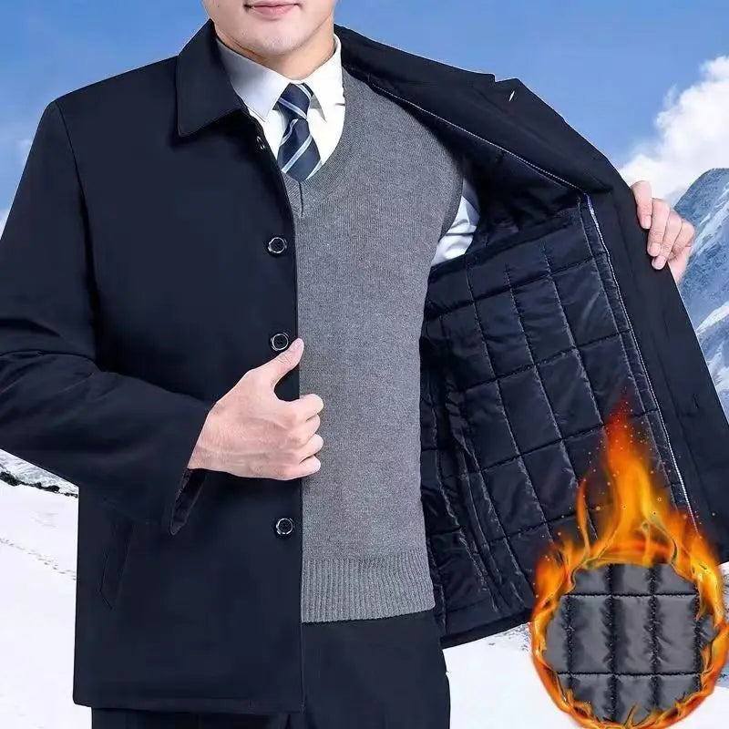 Veste Homme Automne/Hiver en Polaire Chaude Modèle Business Casual — MANTLCONX | Veste de Costume Décontractée - BLACKBEARD OUTDOOR INDUSTRIES