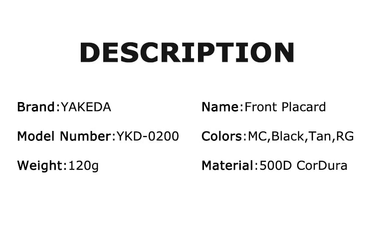 Gilet Tactique YAKEDA Triple 5.56/7.62 avec Libération Rapide et Boucle – Panneau Modulaire d'Attaque pour Équipement de Chasse Extérieure BLACKBEARD OUTDOOR INDUSTRIES