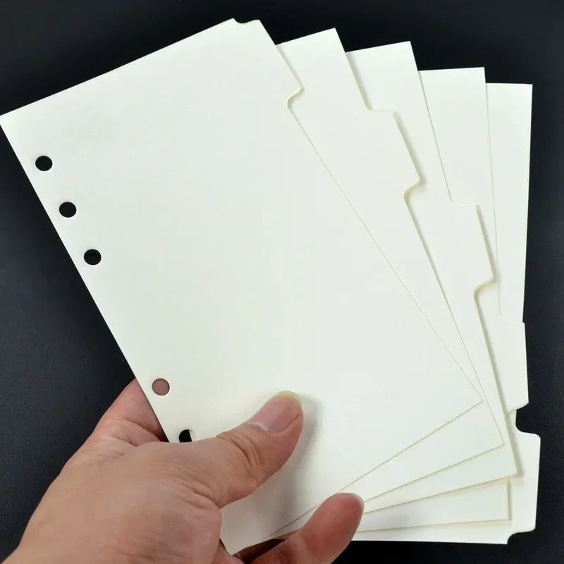 Lot de 5 Intercalaires A5 / A6 – Séparateurs pour Classeur à Anneaux - BLACKBEARD OUTDOOR INDUSTRIES
