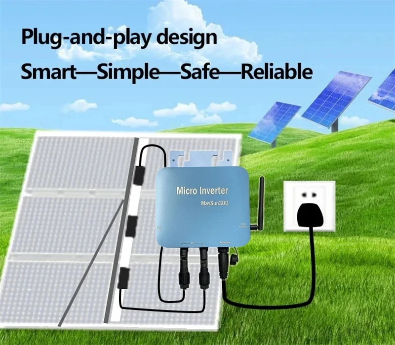 Onduleur Solaire On-Grid 1000W MaySun avec Connecteurs MC, WIFI & Surveillance Cloud - BLACKBEARD OUTDOOR INDUSTRIES