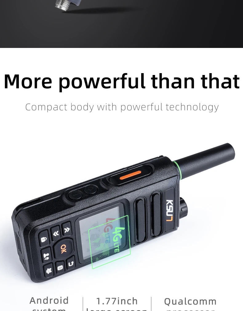 KSUT ZL18 Talkie-Walkie Professionnel 4G WiFi Zello POC — Communication Sans Limite - BLACKBEARD OUTDOOR INDUSTRIES