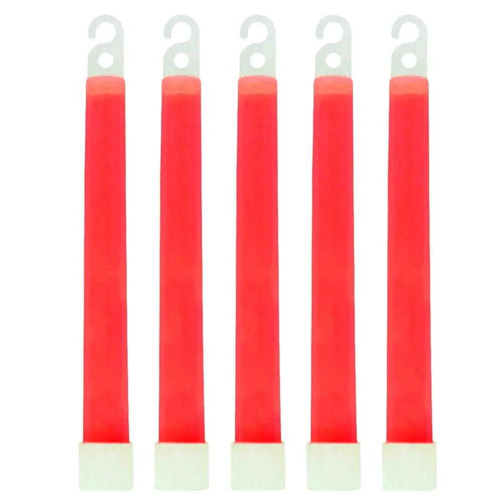 Lot de 50 Bâtons Lumineux Fluorescents 15 cm Équipement de Survie Militaire | Camping, Randonnée, SOS, Urgence, Fête | - BLACKBEARD OUTDOOR INDUSTRIES