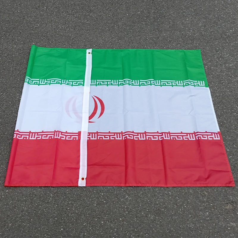 Drapeau de l'Iran - 3x5ft (90x150 cm) - Bannières en polyester BLACKBEARD OUTDOOR INDUSTRIES