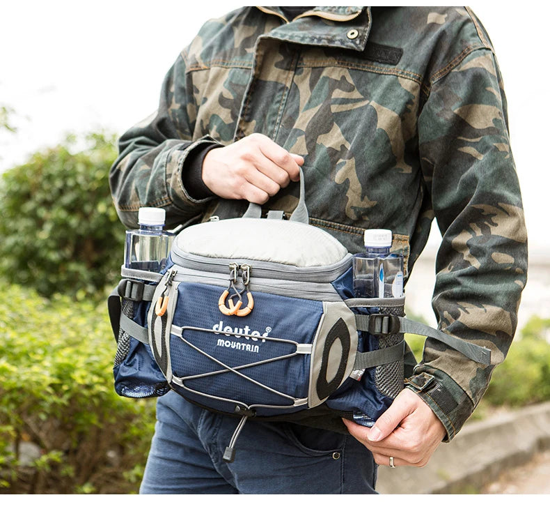Sac à Taille de Sport Outdoor – Sac à Dos de Cyclisme, Randonnée et Camping avec Porte-bouteilles, Sangle Détachable – Sac Bandoulière Multifonction pour Homme - BLACKBEARD OUTDOOR INDUSTRIES