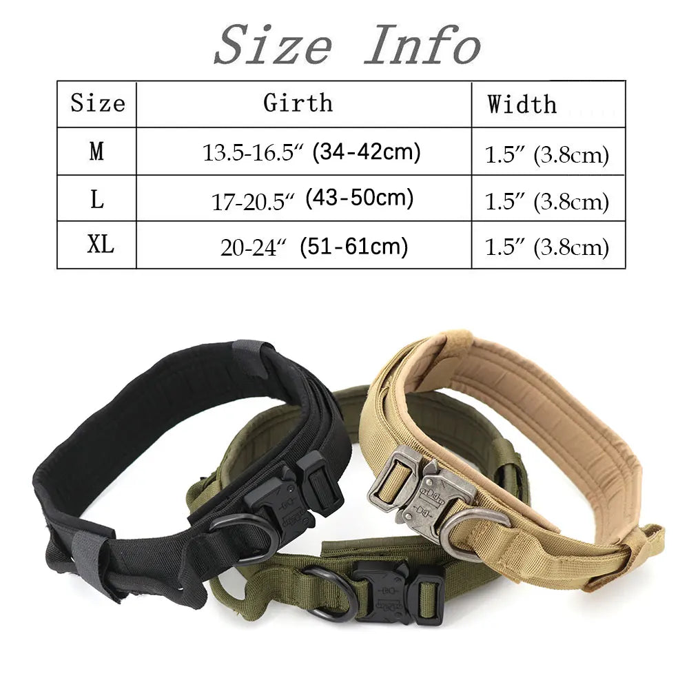 Harnais Tactique PETRAVEL pour Grand Chien – Ensemble Harnais + Collier + Laisse avec Système MOLLE Ma boutique