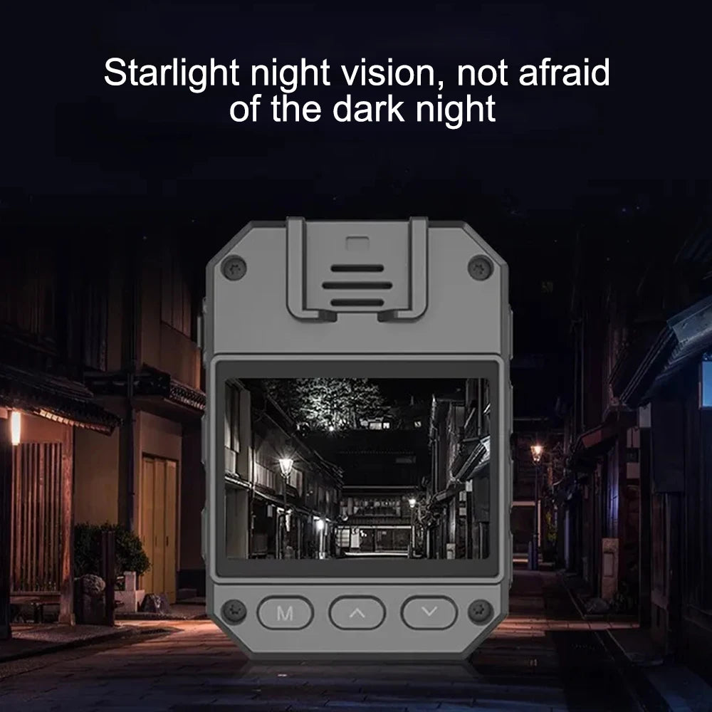 Mini Caméra Corporelle Full HD 1080P avec Vision Nocturne – Enregistreur Vidéo, Caméra de Sécurité pour Garde, Police, et Application Environnementale - BLACKBEARD OUTDOOR INDUSTRIES