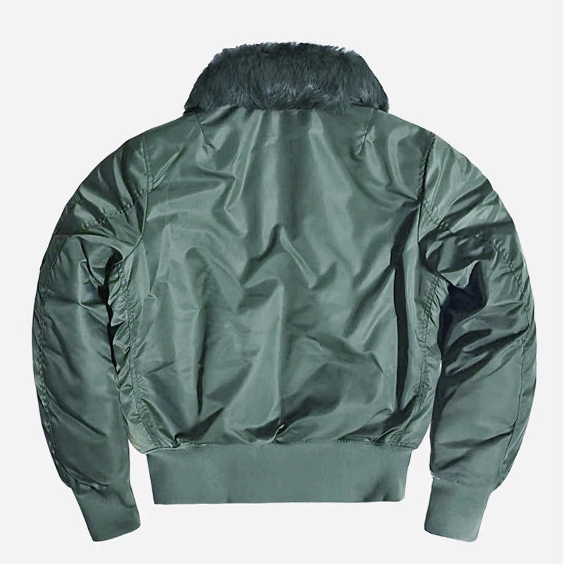 Veste Hiver Épaissie Homme | Style Pilote avec Col en Fourrure | Veste Parker Cargo Tactique - BLACKBEARD OUTDOOR INDUSTRIES