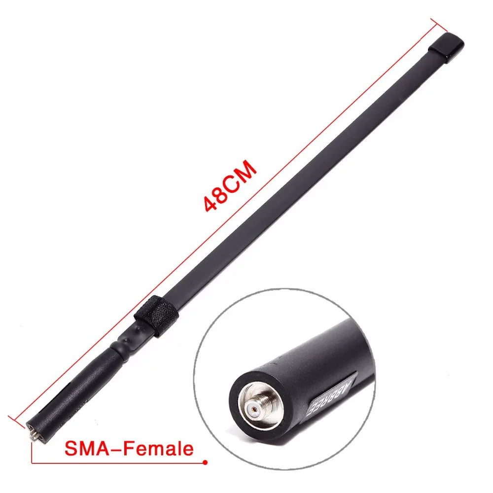 Antenne Tactique Pliable ABBREE CS – Dual Band VHF/UHF 144/430 MHz – SMA-Femelle - BLACKBEARD OUTDOOR INDUSTRIES