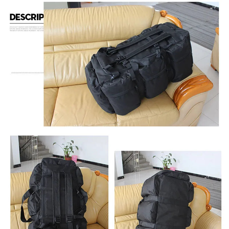 Sac à Dos Super Grand Volume 100L - Imperméable - Camping, Randonnée, Voyage - Unisexe - BLACKBEARD OUTDOOR INDUSTRIES