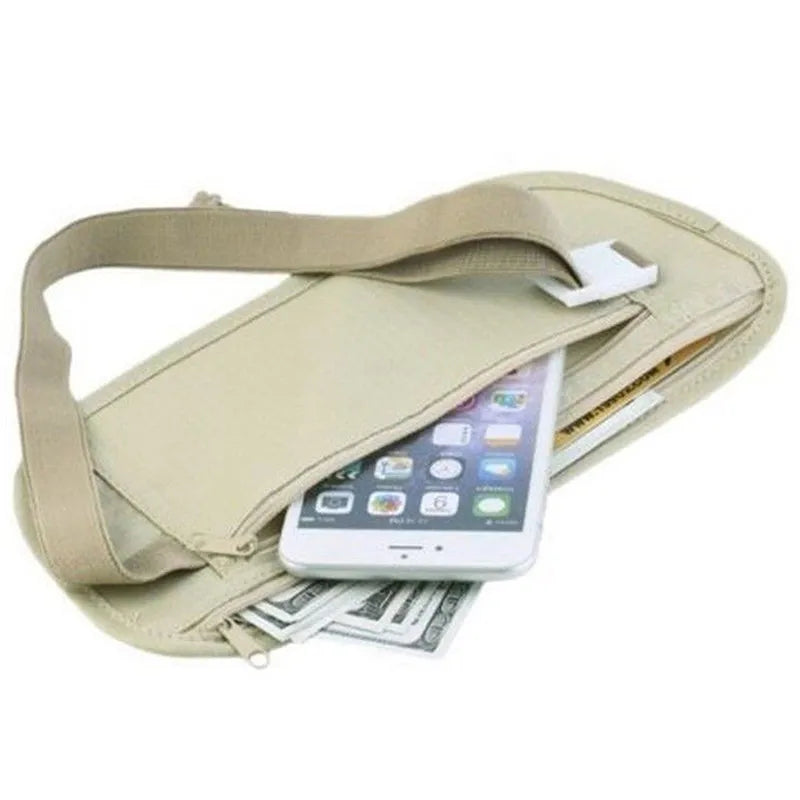 Ceinture Pochette de Voyage Sécurisée – Unisexe, Ultra-fine, Noire - BLACKBEARD OUTDOOR INDUSTRIES