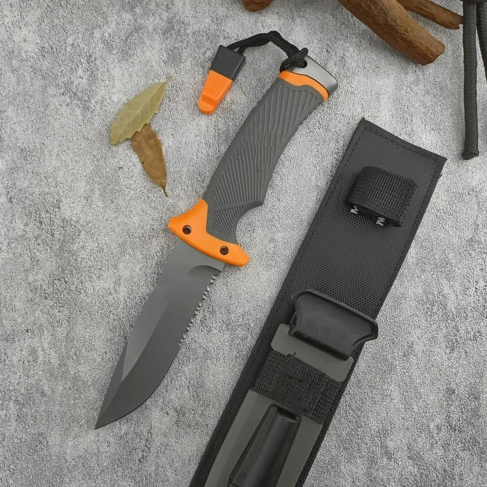 Couteau à Lame Fixe Première Génération – Lame 8Cr13Mov Haute Dureté | Manche Caoutchouc - BLACKBEARD OUTDOOR INDUSTRIES