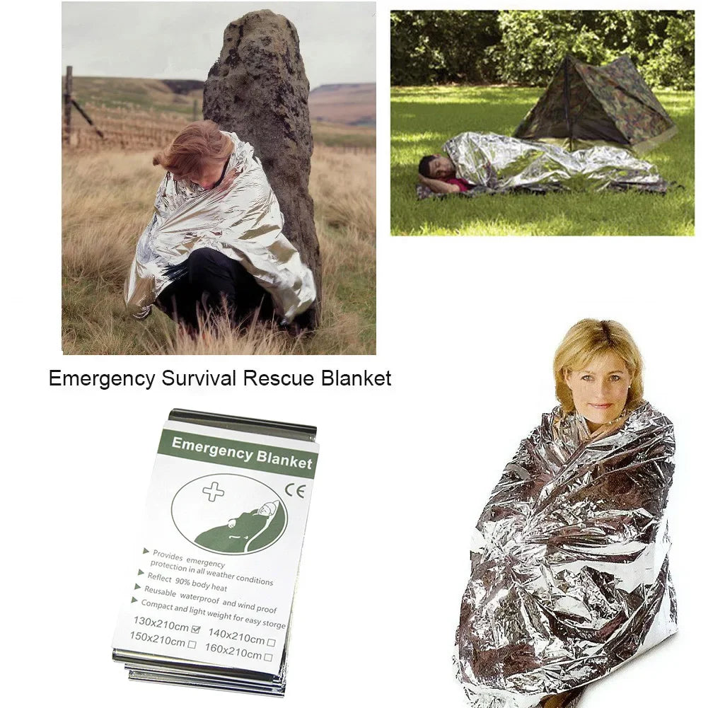Couverture de Survie d'Urgence – 5/10/20 pièces Couverture d’Isolation Portable, Imperméable et Coupe-Vent pour Camping, Randonnée et Secours Ma boutique