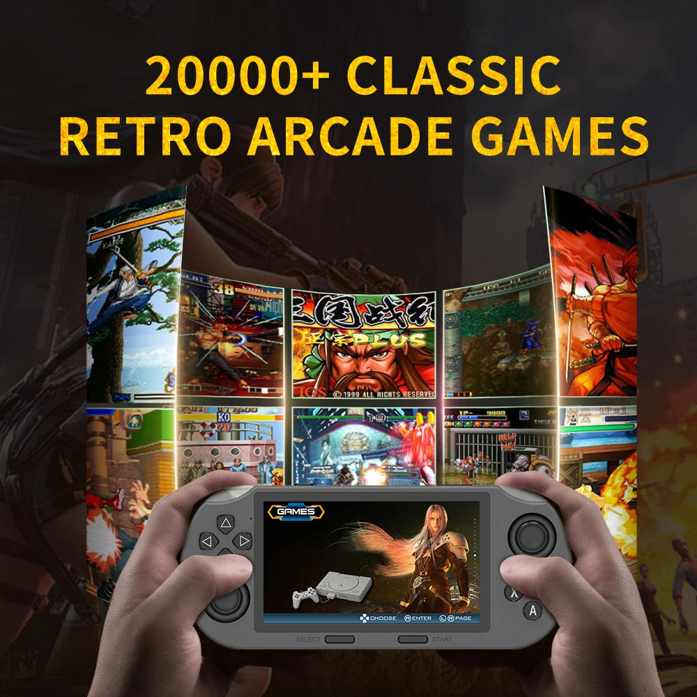 Console de Jeu Rétro Portable SF3000 – Écran IPS 4.5" – 20 000+ Jeux – 14 Émulateurs – 64Go – 3000mAh - BLACKBEARD OUTDOOR INDUSTRIES