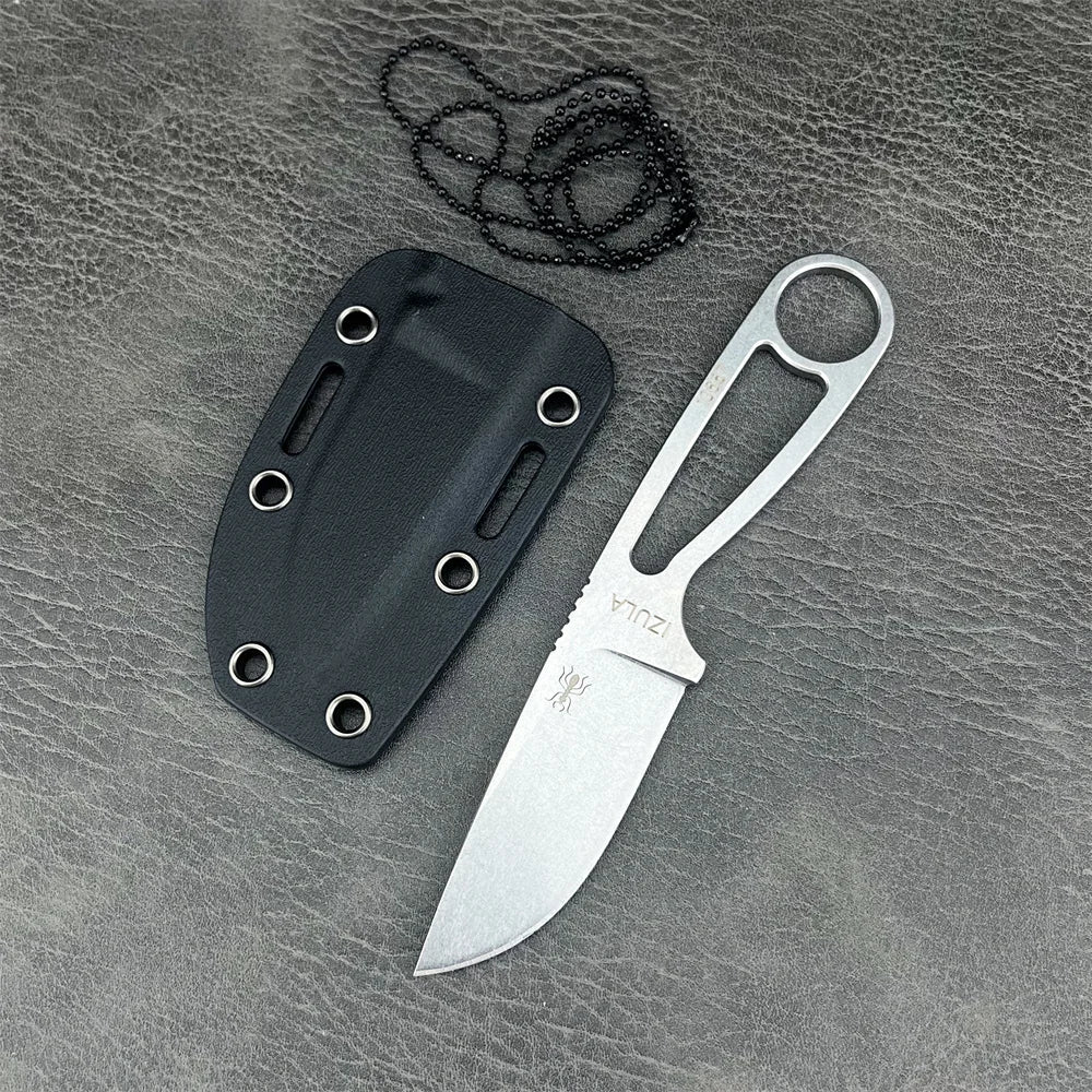 Couteau Izula Ant – Lame Droite en 8Cr13mov Haute Dureté avec Étui Moulé Kydex et Clip - BLACKBEARD OUTDOOR INDUSTRIES
