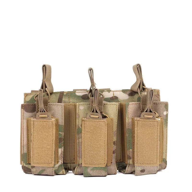 Porte chargeurs Tactical EDC Triple pour M4, M14, M16, AK, AR, Glock (Système MOLLE) BLACKBEARD OUTDOOR INDUSTRIES