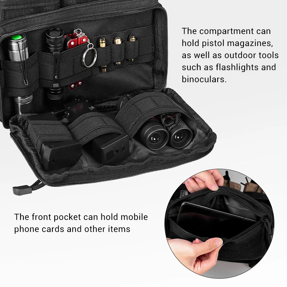 Poche à Chargeurs Tactique 5.56/.223 7.62mm pour M4 M16 AK AR avec Molle - Poche Triple à Accès Rapide BLACKBEARD OUTDOOR INDUSTRIES