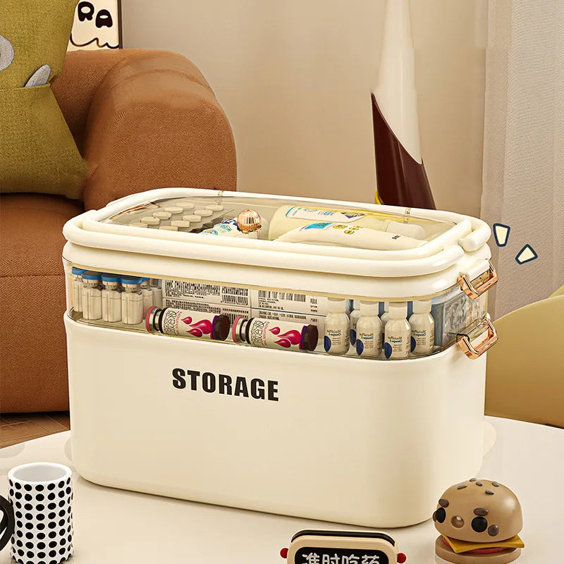 Organisateur Médical Familial Portable – Boîte de Rangement 3/4 Couches Grande Capacité Ma boutique