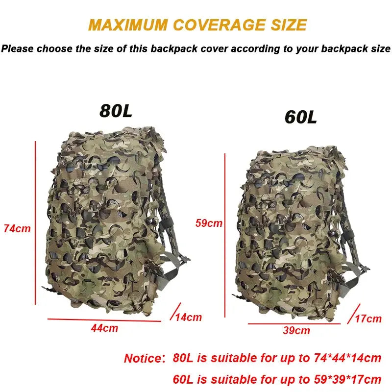 Kit Camouflage 3D Laser Cut – Couvre-Sac à Dos & Couvre-Casque Tactique Ma boutique