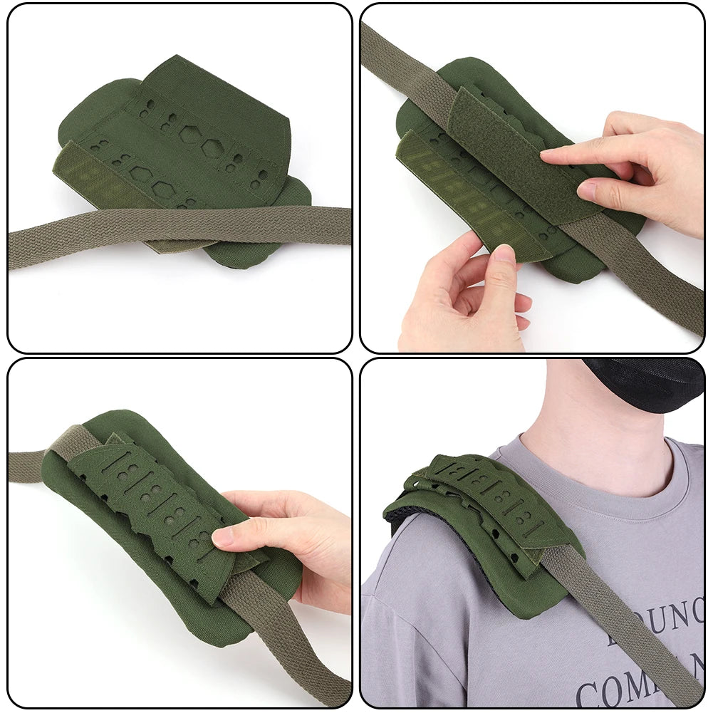 Coussin d’Épaule Tactique Respirant – Pad en Mousse pour Gilet ou Sac à Dos – Accessoire de Randonnée, Camping, Airsoft - BLACKBEARD OUTDOOR INDUSTRIES