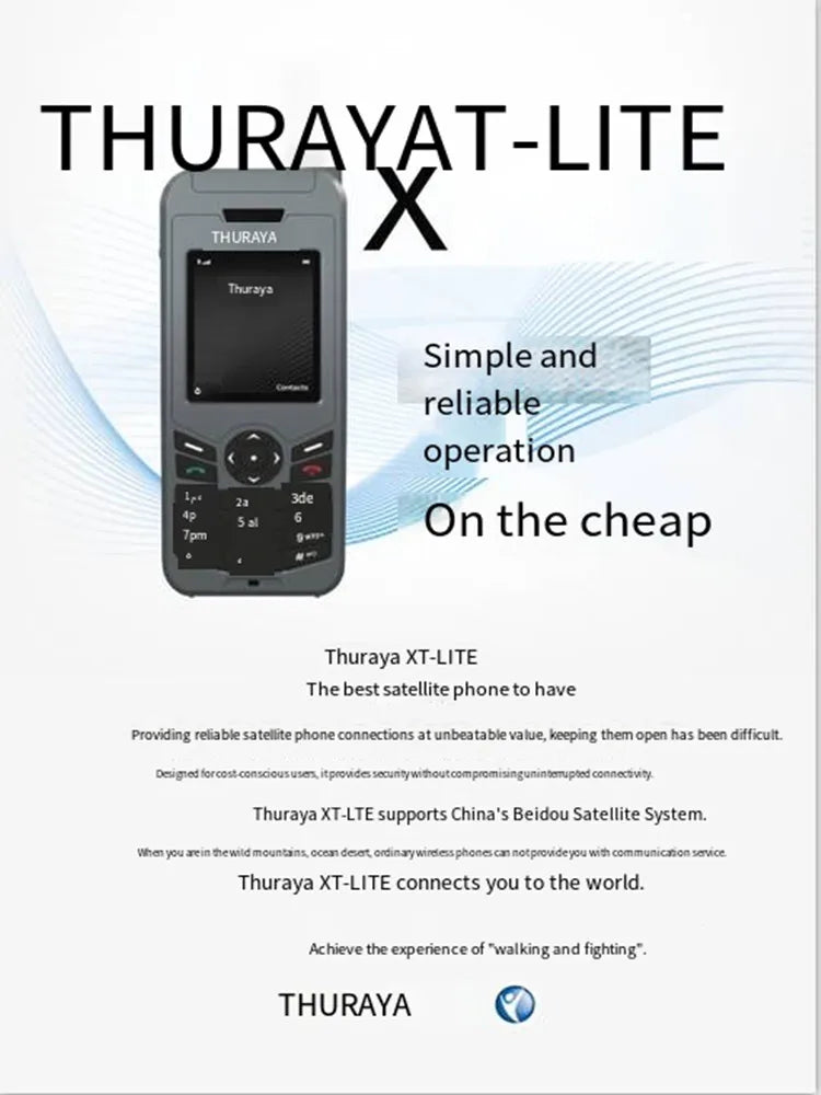 Téléphone Satellite Thuraya XT-LITE – Communication Simple, Fiable et Sûre - BLACKBEARD OUTDOOR INDUSTRIES
