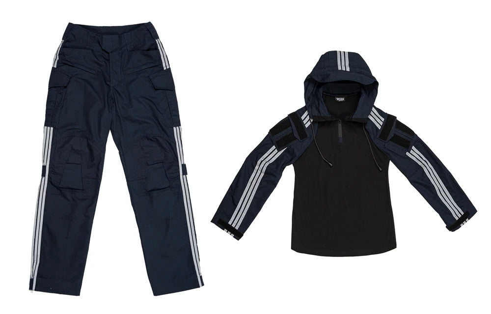 Uniforme Tactique Instructeur avec Bandes Réfléchissantes – Bleu marine - BLACKBEARD OUTDOOR INDUSTRIES