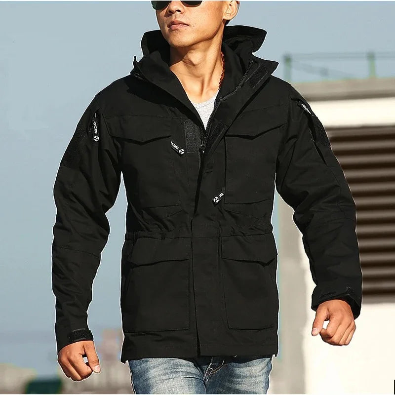 Veste Militaire Homme M65 – Tactique & Résistante | Coupe-Vent Imperméable avec Capuche – Style US/UK Army - BLACKBEARD OUTDOOR INDUSTRIES