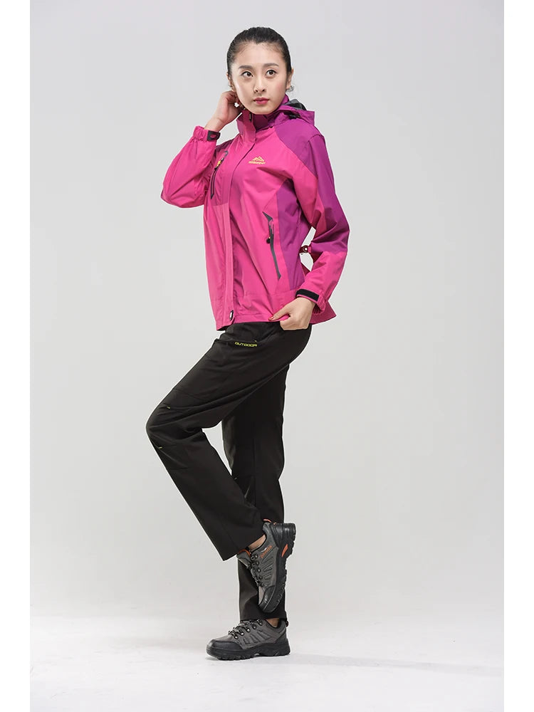 Ensemble Veste & Pantalon de Randonnée Femme TRVLWEGO | Imperméable 20000MM | Coupe-Vent | Outdoor Camping Trekking - BLACKBEARD OUTDOOR INDUSTRIES
