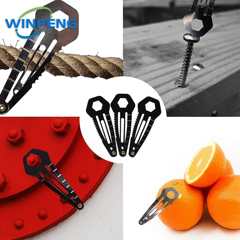 5 Pièces Épingles à Cheveux Multifonctions - Haute Qualité, Auto-Défense & Outils Survie - BLACKBEARD OUTDOOR INDUSTRIES