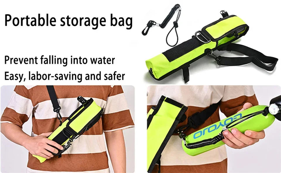 GOYOJO 0.5L Mini Cylindre Scuba – Kit Portable d'Oxygène pour Plongée, 5-10 Minutes d'Autonomie, Équipement de Respiration Sous-Marine 2025 - BLACKBEARD OUTDOOR INDUSTRIES